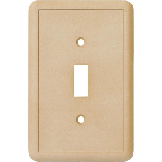 Hampton Bay 1-Toggle Wall Plate, Travertine Damaged Box-outlets, switches, & plates-Tool Mart Inc.