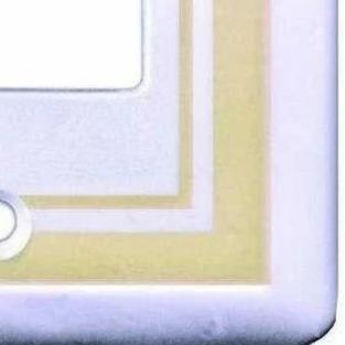 Hampton Bay Cast Stone Finish, 2-Gang Rocker Light Switch/GFCI Cover Plate Damaged Box-outlets, switches, & plates-Tool Mart Inc.