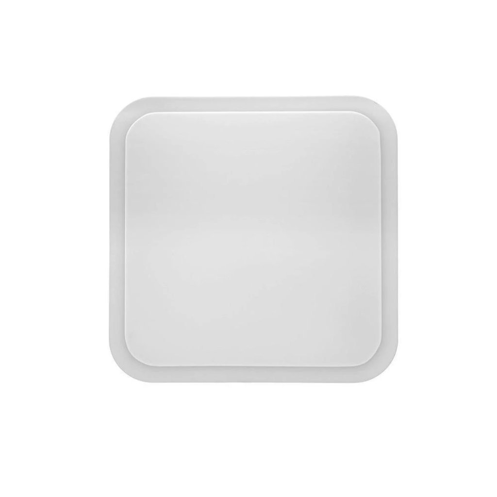 Hampton Bay Transitional Style 16 in. Square White 100-Watt Equivalent Integrated LED Flush Mount Bright/Cool White Damaged Box-light-Tool Mart Inc.