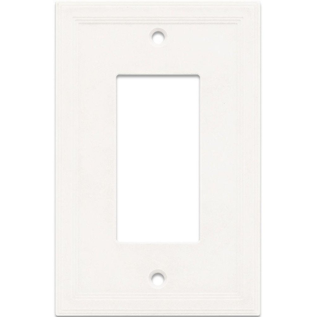 Hampton Bay Sovereign White Finish Single Outlet Cover Damaged Box