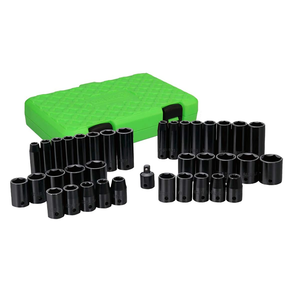 38 Piece Deep Impact Socket Set SAE MM