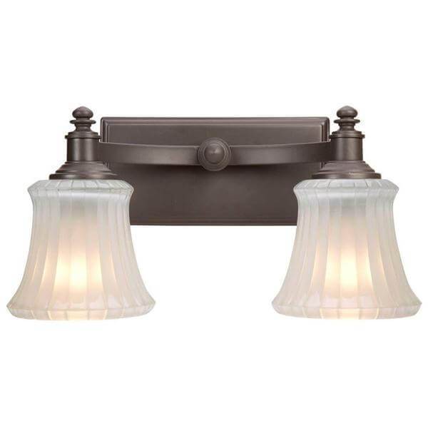 Kenning 2-Light Dutch Bronze Bath Sconce Damaged Box-vanity lights-Tool Mart Inc.