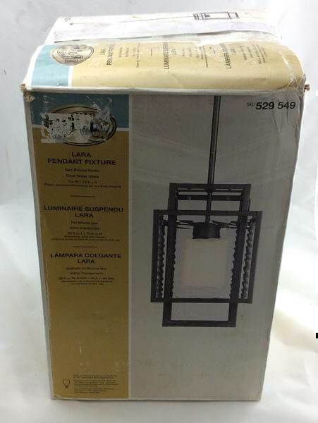 Lara 1-Light Geo Bronze Pendant Damaged Box-Lighting-Tool Mart Inc.
