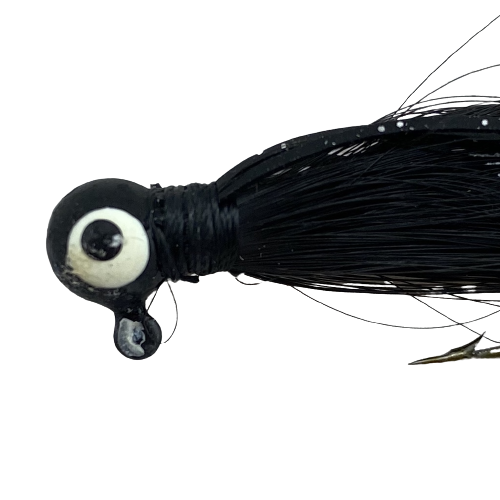 Paps Hair Jig 5 Pack Black Head Black Tail