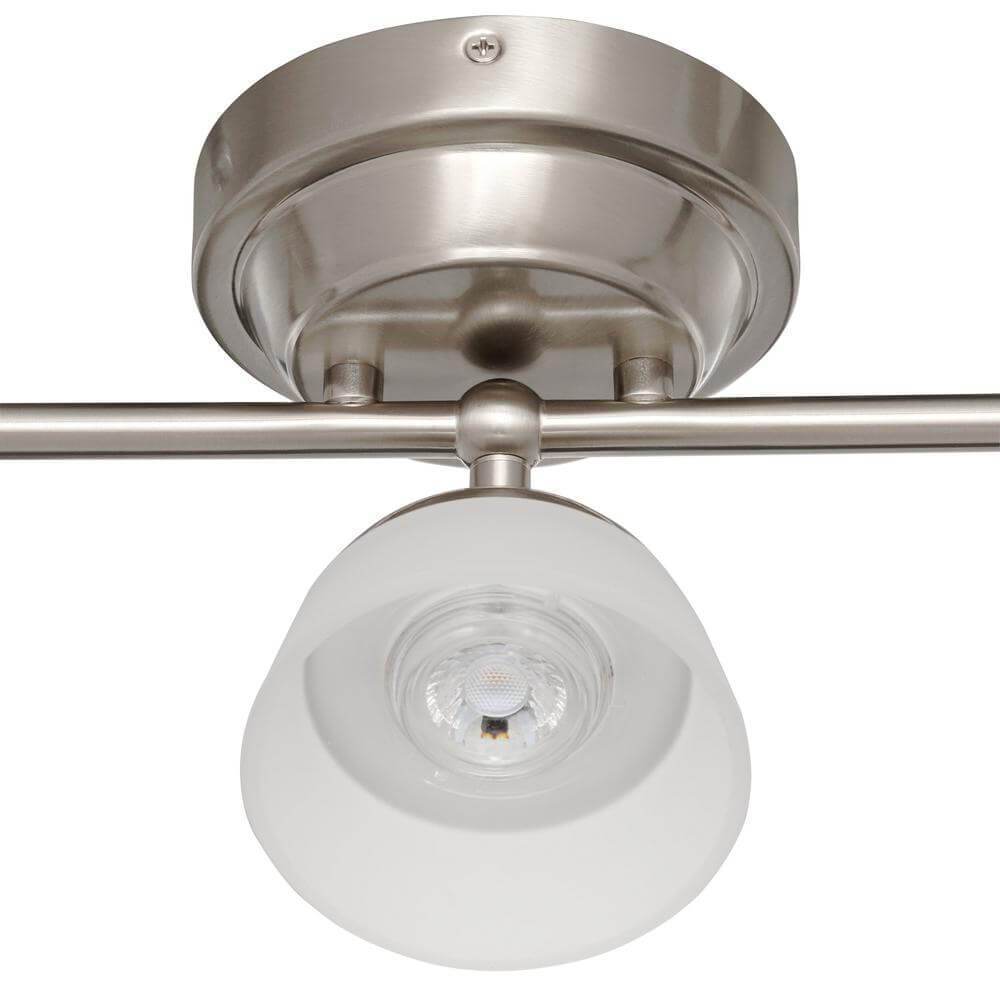 Madison 2 ft. 3-Light Satin Nickel LED Fixed Track with 400 LM/Head Damaged Box-Lighting-Tool Mart Inc.