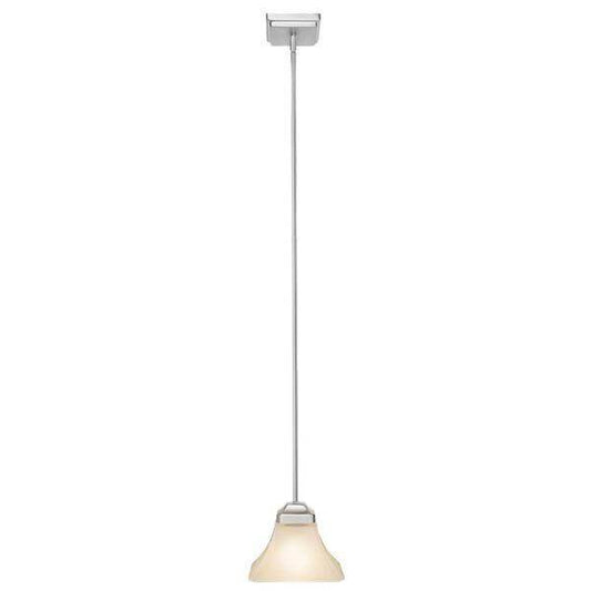 Nove brushed nickel mini pendant with white glass shade damaged box-Lighting-Tool Mart Inc.