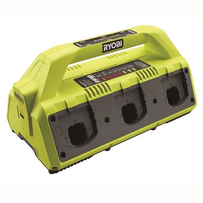 RYOBI ONE+ 18V 6-Port Dual Chemistry IntelliPort SUPERCHARGER with USB Port Damaged Box