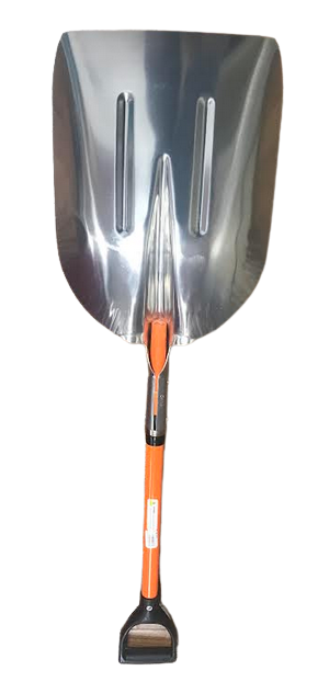 Rhin O Rugged #12 Aluminum Scoop D Handle 29 Inch Fiberglass Handle