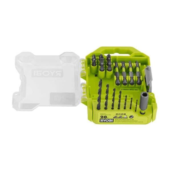 Ryobi Drill and Impact Drive Kit (20-Piece)