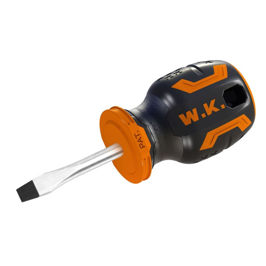 Wokin 6.5mm X 38mm Screwdriver Stubby With Magnetic Tip