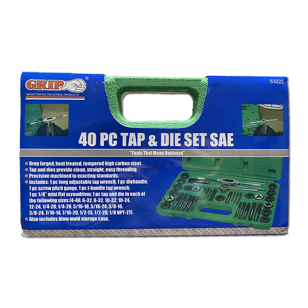 40 Piece Tap & Die Set SAE