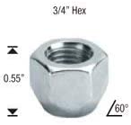 White Knight 4 Piece Lug Nuts 7/16 Inch- Damaged Box