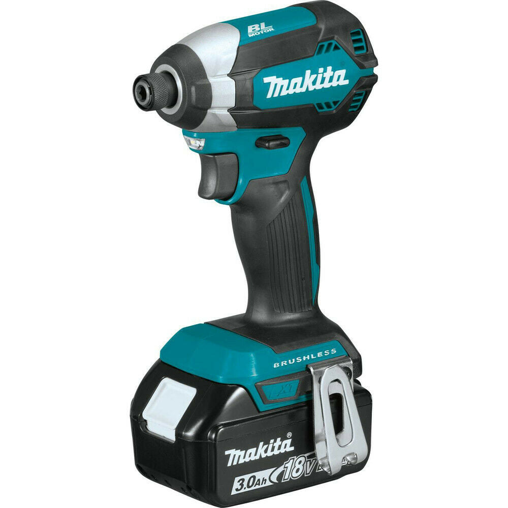 Makita 18 Volt Compact Brushless Cordless Impact Driver Kit Factory Serviced