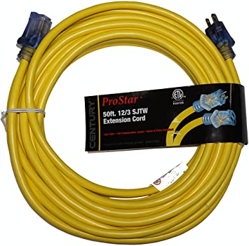 40 Foot 12/3 Pro Star Extension Cord Yellow