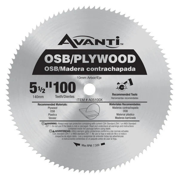 Avanti 5.5 Inch Cordless Steel Saw Blade