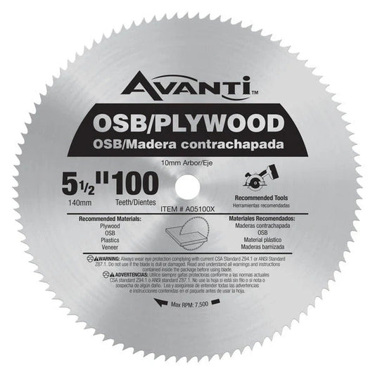 Avanti 5.5 Inch Cordless Steel Saw Blade