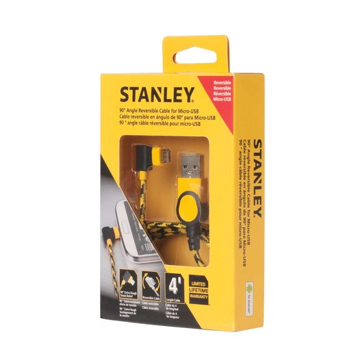 Stanley 90° Angle Reversible Cable for Micro USB
