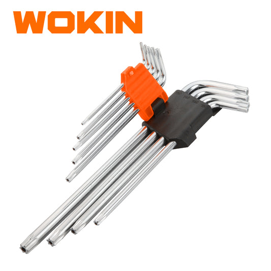 Wokin 9 Piece Torx Extra Long Arm Hex Key Set