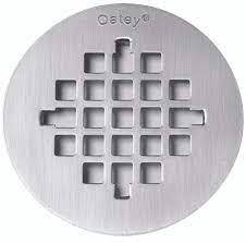 Oatey 4-1/4 in. Round Universal Snap-In Shower Strainer in Stainless Steel Damage Box