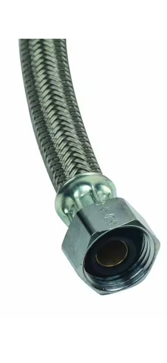 BrassCraft 3/8 in. Compression x 1/2 in. FIP x 20 in. Braided Polymer Faucet Supply Line