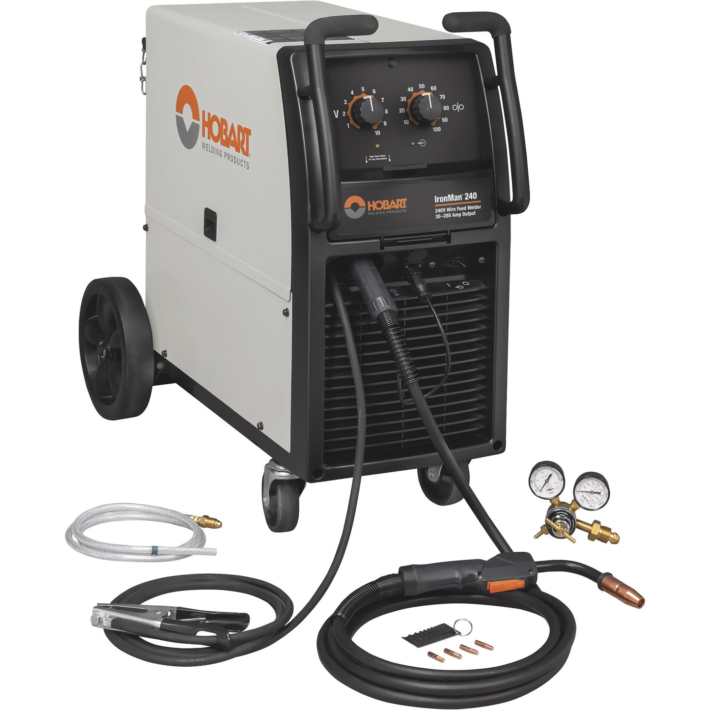 Hobart IronMan Flux Core 240 MIG Welder with Cart