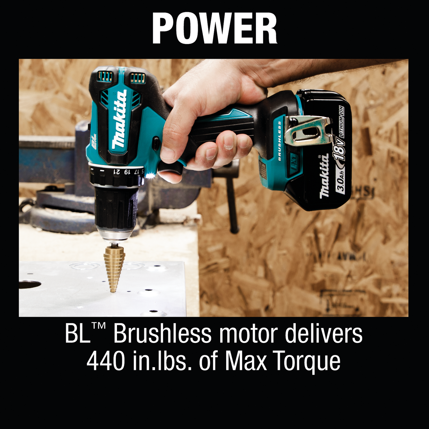 Makita 18 Volt LXT Lithium Ion Brushless Cordless 1/2 Inch Driver Drill Kit Factory Serviced