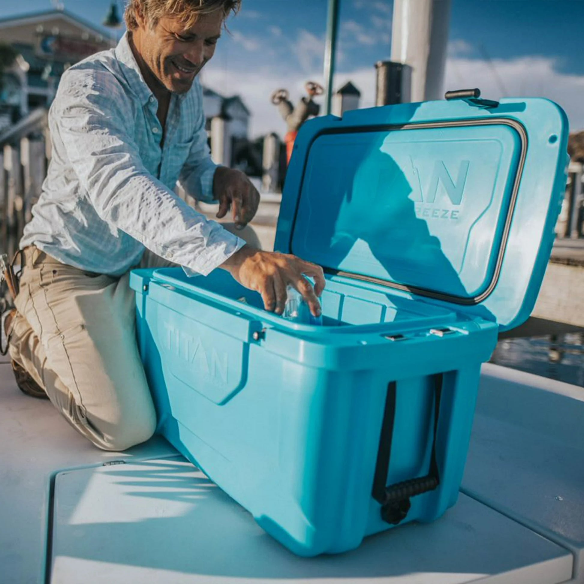 Titan 55 Quart Blue High Performance Cooler – Tool Mart Inc. Titan 55 Quart Blue High Performance Cooler – Tool Mart Inc.