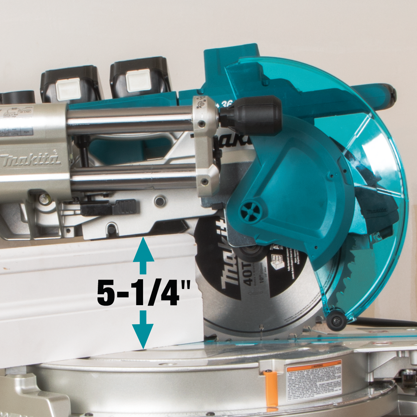 Makita 36 Volt LXT Brushless 10 Inch Dual Bevel Sliding Compound Miter Saw With Laser Kit Factory Serviced