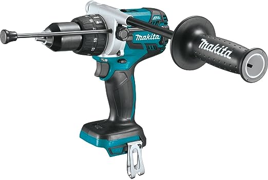 Makita 18 Volt LXT Lithium Ion Brushless Cordless 1/2 Inch Hammer Driver Drill Factory Serviced (Tool Only)