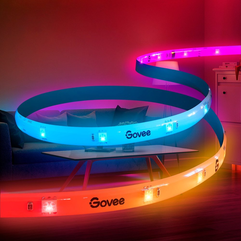 Govee Wi-Fi RGBIC LED Strip Light 25 feet Multi Open Box