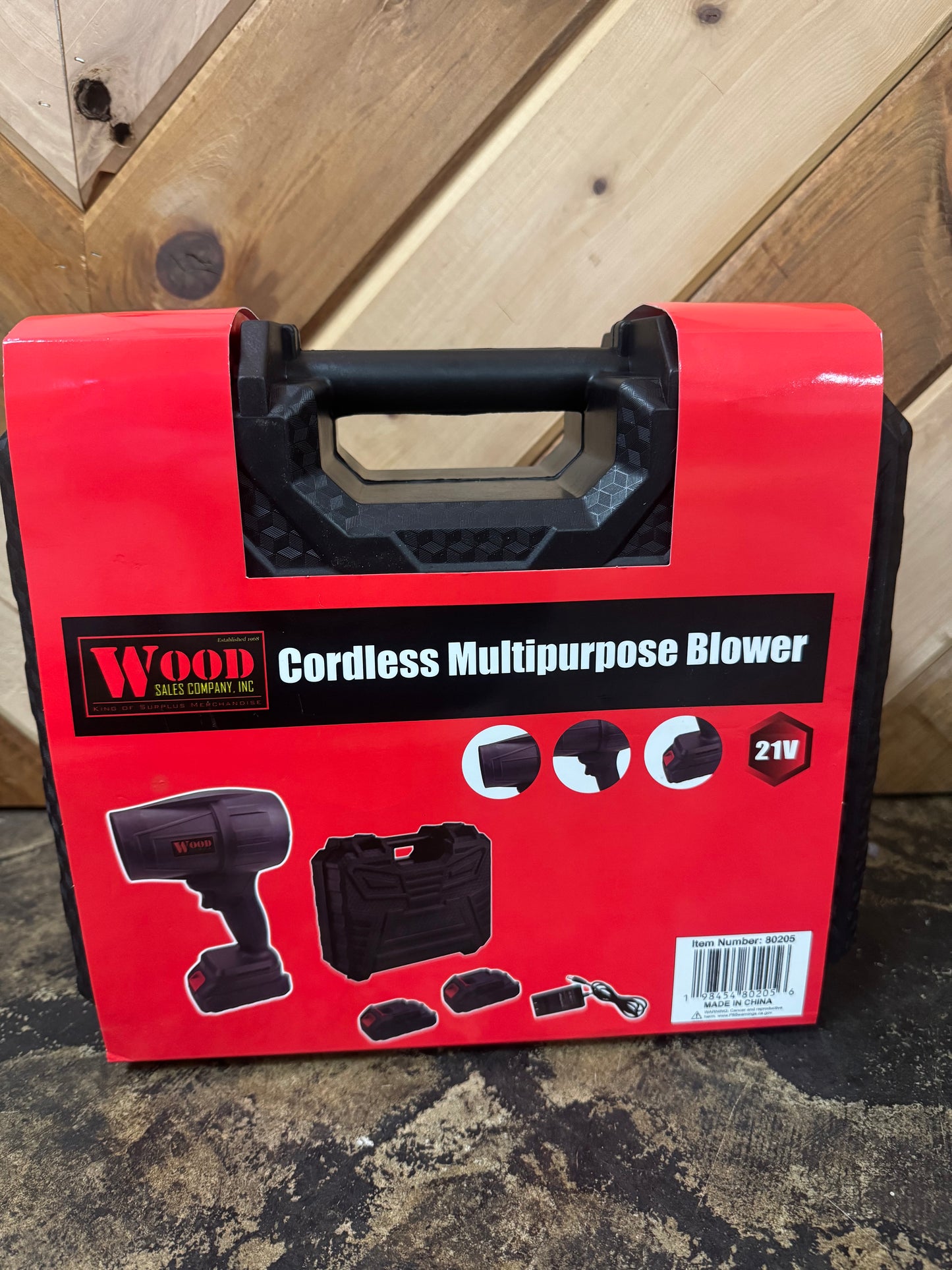 Handheld 21 Volt Rechargeable Blower with Two Batteries 80205