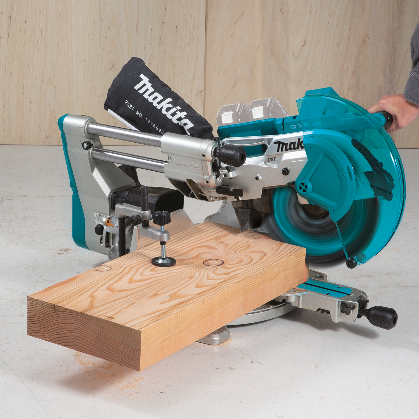 Makita 36 Volt LXT Brushless 12 Inch Dual Bevel Sliding Compound Miter Saw With Laser Factory Serviced (Tool Only)