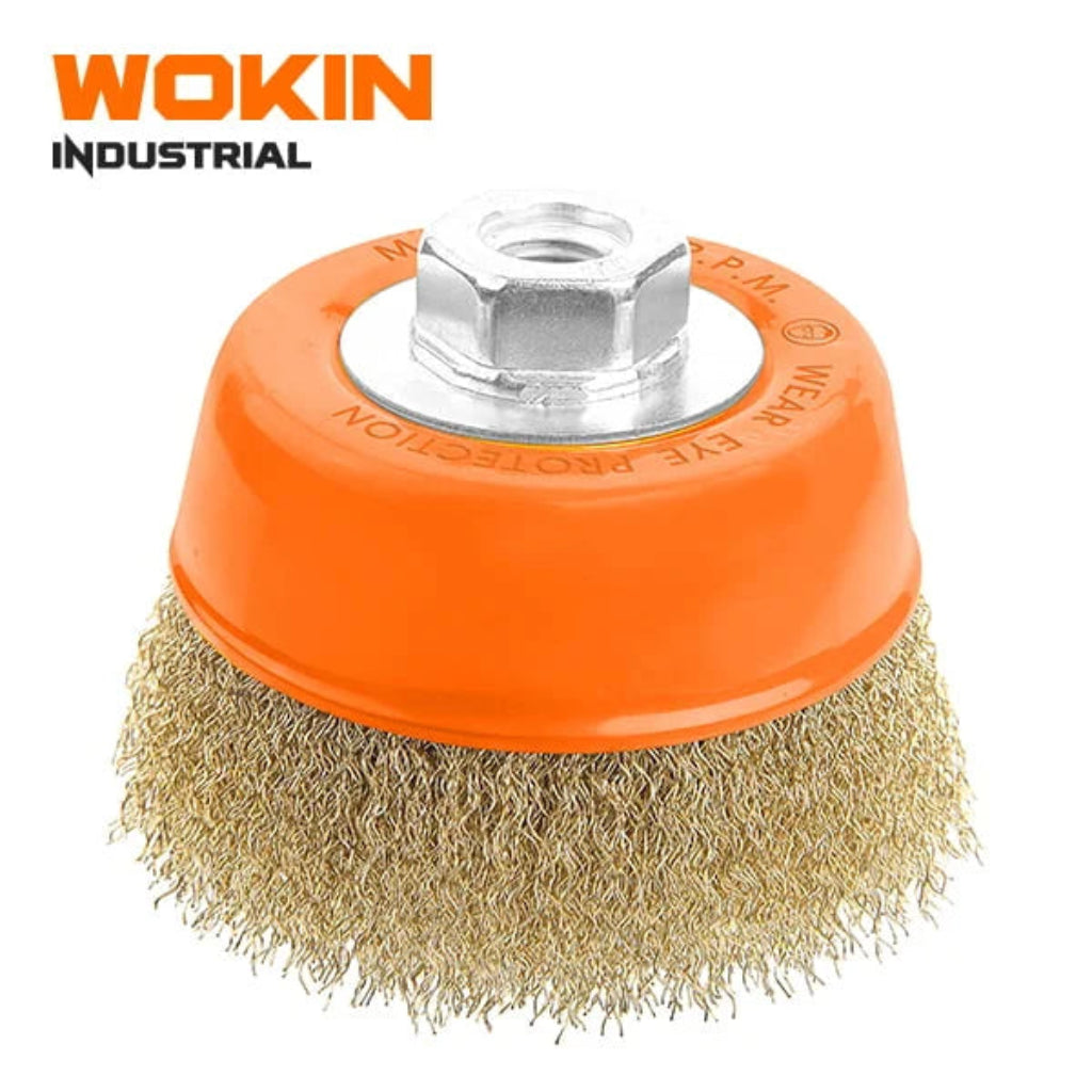 Wokin Cup Wire Brush With Nut