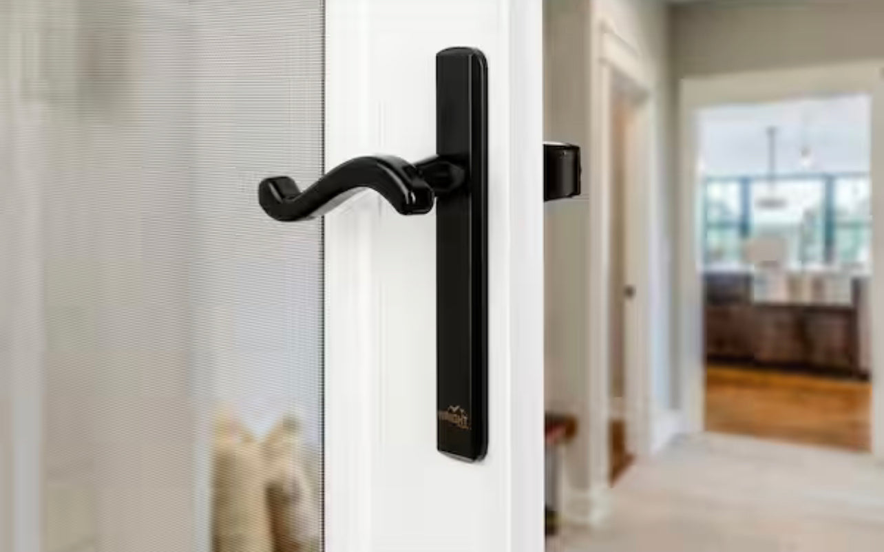 Wright Products Black Bayfield Surface Lever Mount Latch for Screen and Storm Doors Damaged Box