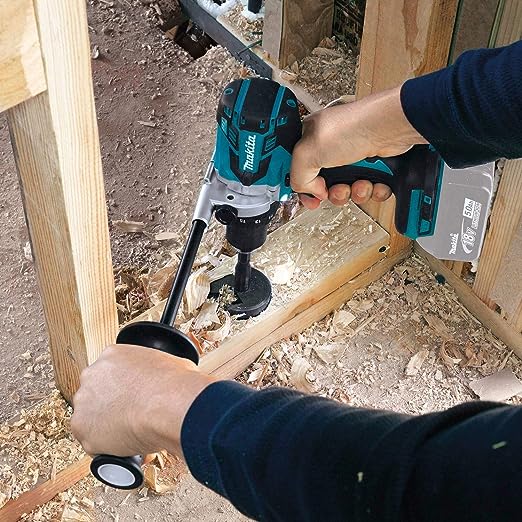Makita 18 Volt LXT Lithium Ion Brushless Cordless 1/2 Inch Hammer Driver Drill Factory Serviced (Tool Only)