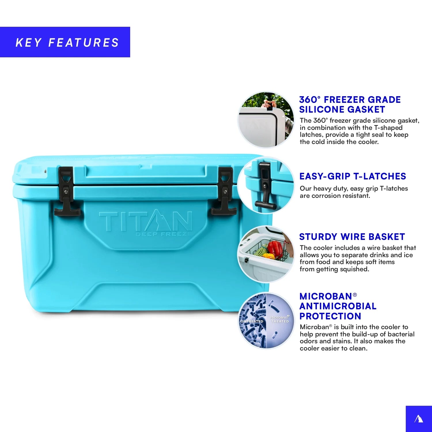 Titan 55 Quart Blue High Performance Cooler – Tool Mart Inc. Titan 55 Quart Blue High Performance Cooler – Tool Mart Inc.
