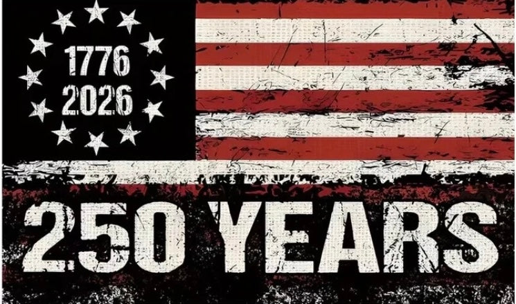 50072 3' x 5' 250 Years Grunge American Flag