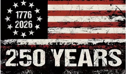 50072 3' x 5' 250 Years Grunge American Flag