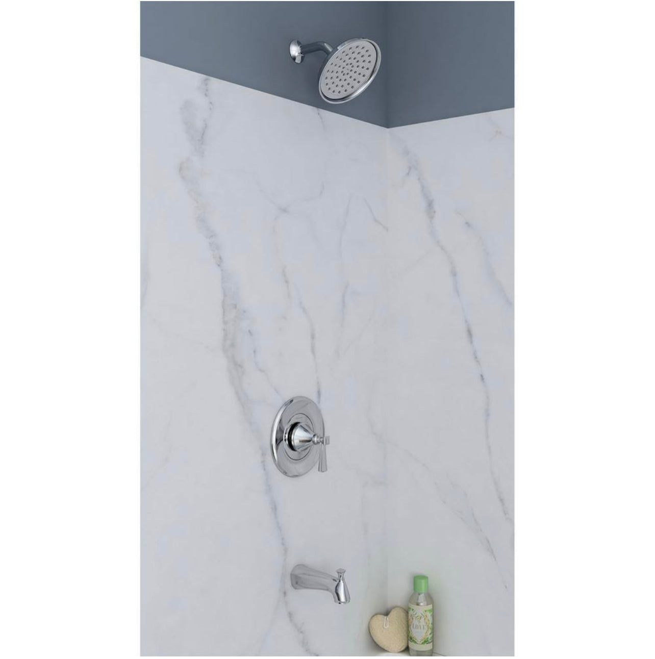 American Standard Rumson Single Handle 1 Spray Tub and Shower Faucet with 1.8 GPM in Polished Chrome Valve Included Damaged Box