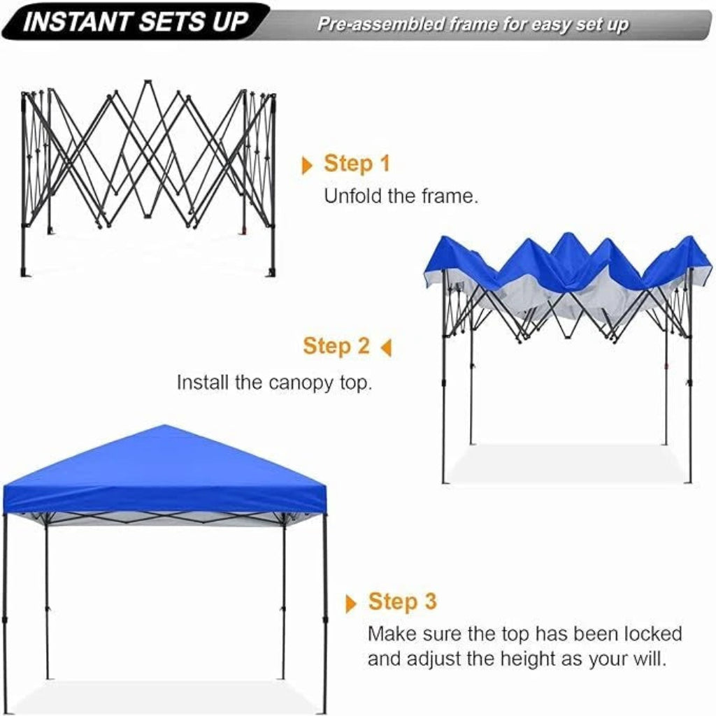10 X 10 Blue Popup Canopy