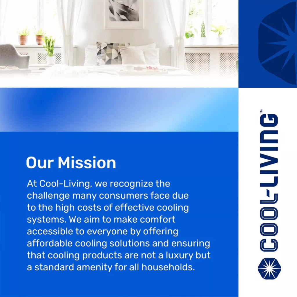 Cool Living 3 Speed Oscillating 12 Inch White Table Fan