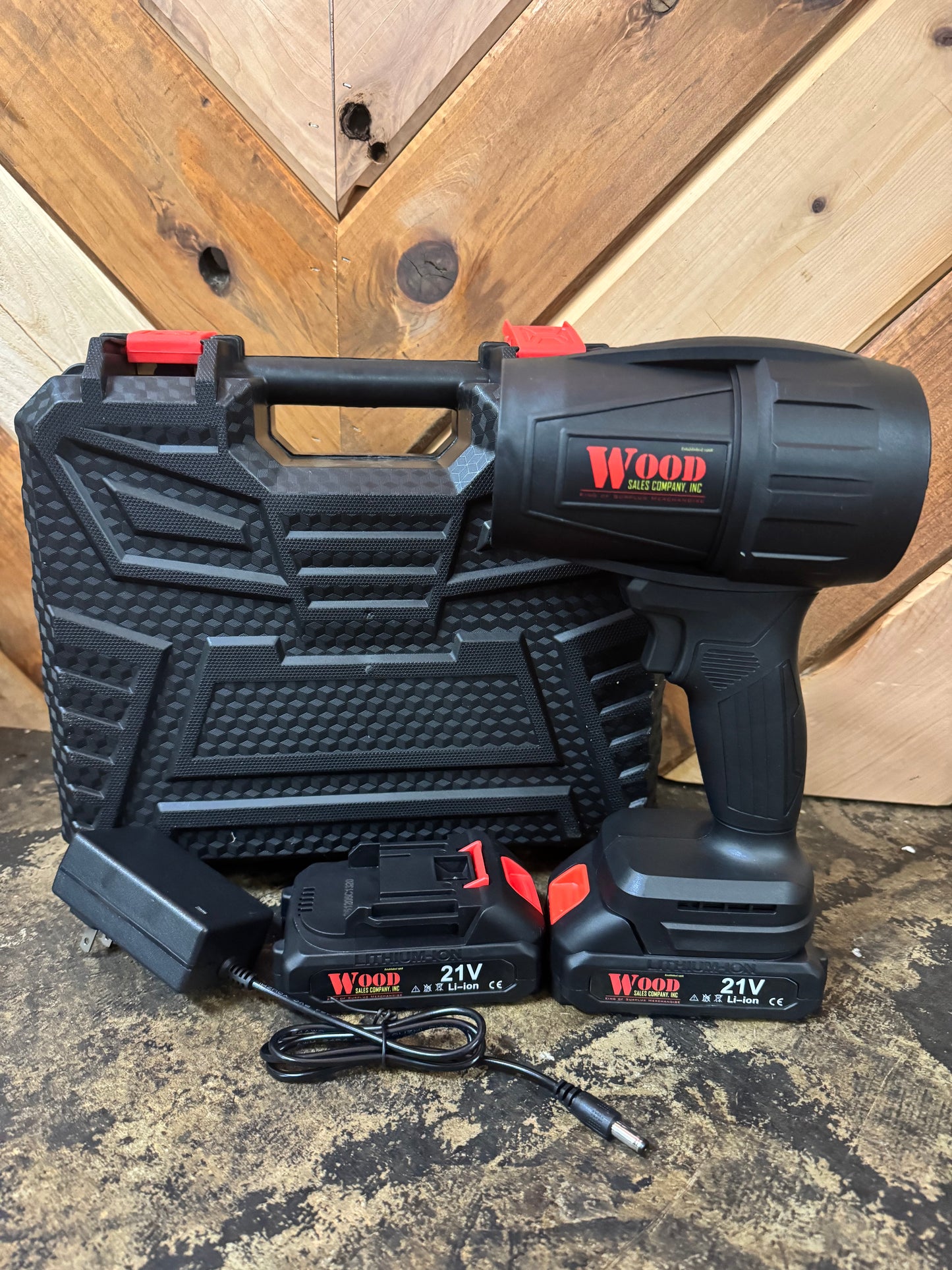 Handheld 21 Volt Rechargeable Blower with Two Batteries 80205