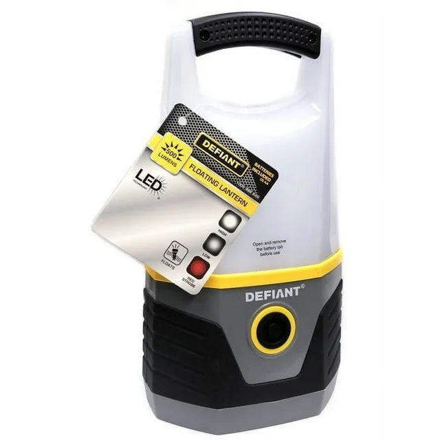 Defiant Water Defiant LED Floating Lantern with Batteries Combo Pack 500 Lumens 1 Co ...