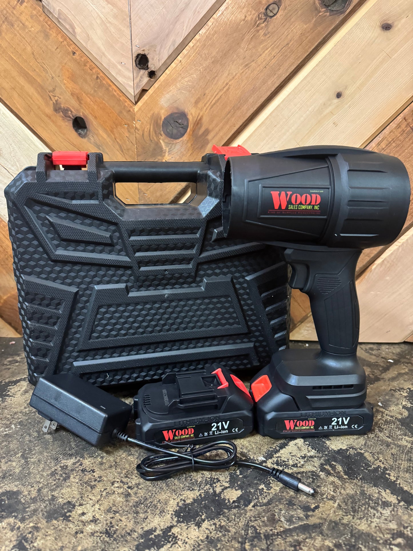 Handheld 21 Volt Rechargeable Blower with Two Batteries 80205