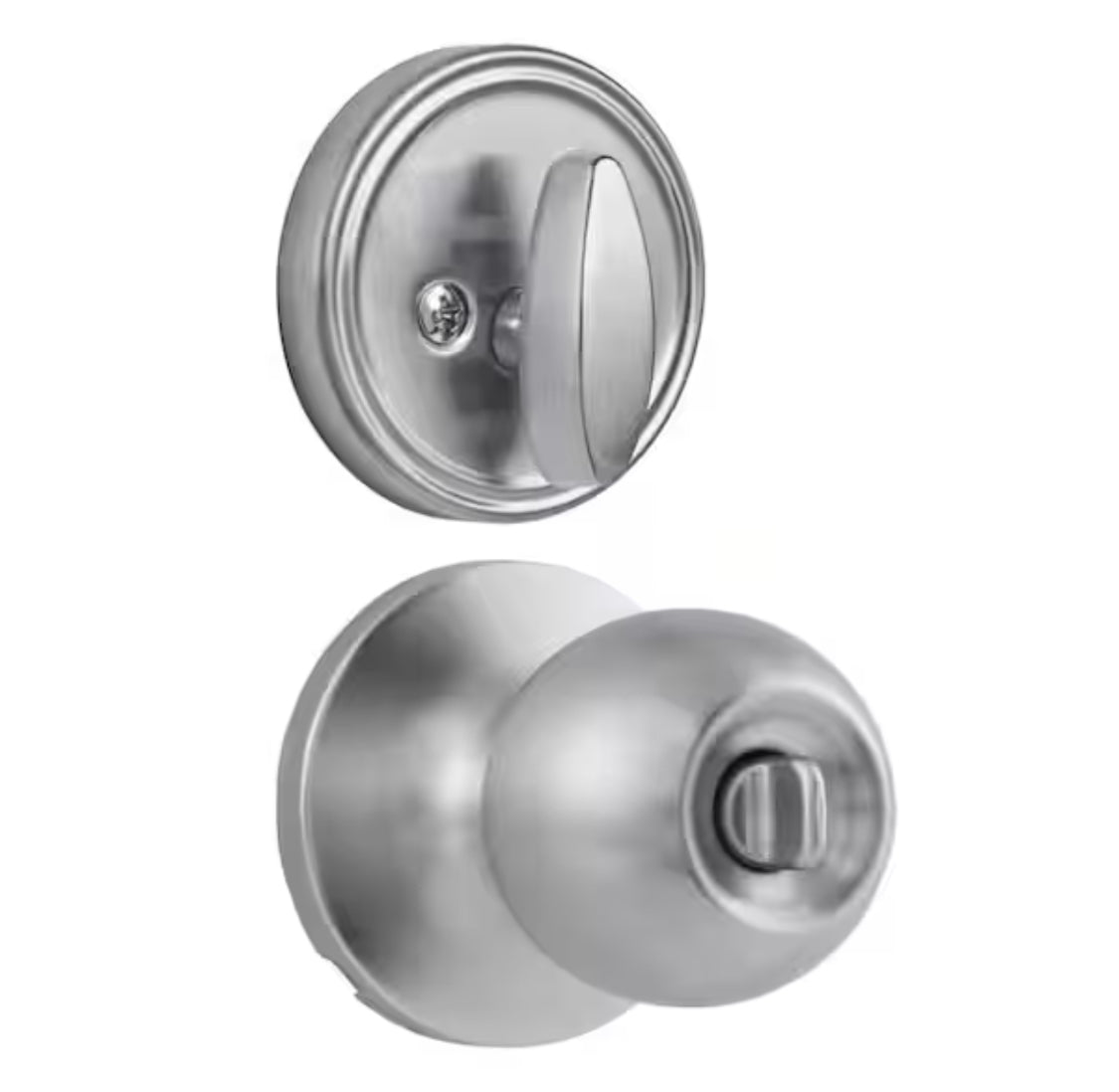 Universal Hardware Universal Hardware Light Duty Commercial ANSI Grade 2 Entry Knob and Deadbolt UL 3-Hr Fire, Keyed Alike Satin Chrome