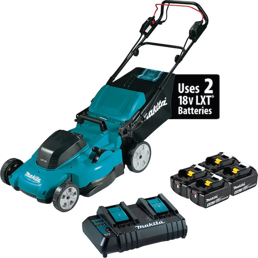 Makita 36 Volt  18V X) LXT 19 Inch  Lawn Mower Kit Factory Serviced