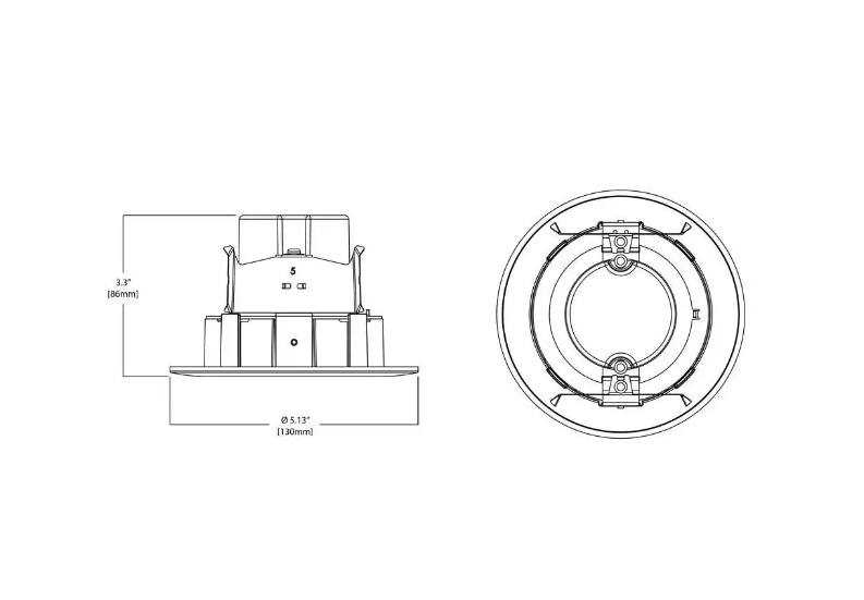 Halo 4 in. 2700K White Integrated LED Recessed Ceiling Light Fixture Adjustable Gimbal Retrofit Trim Warm White Damaged Box