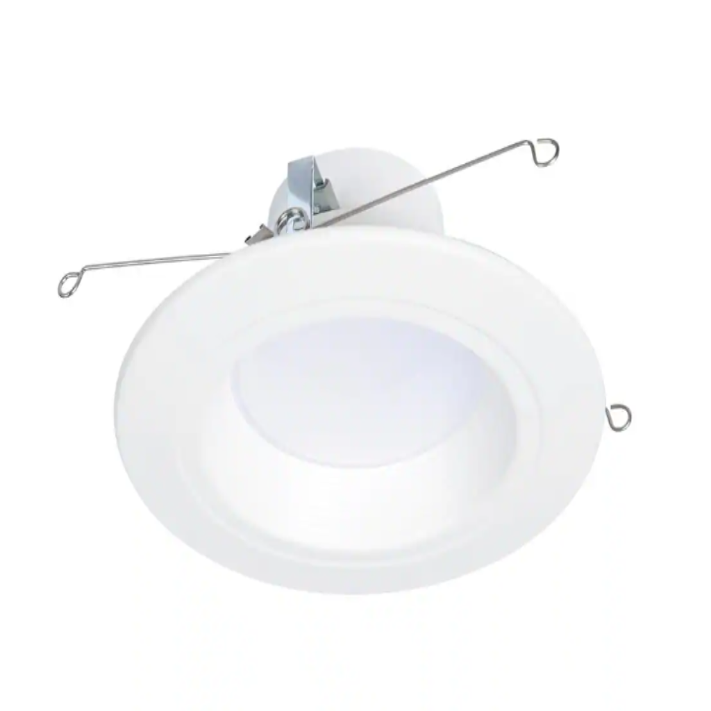 HALO RL56 Series 5/6 in. Recessed LED retrofit module Selectable CCT and Lumens  Integrated LED Matte White DAMAGED BOX
