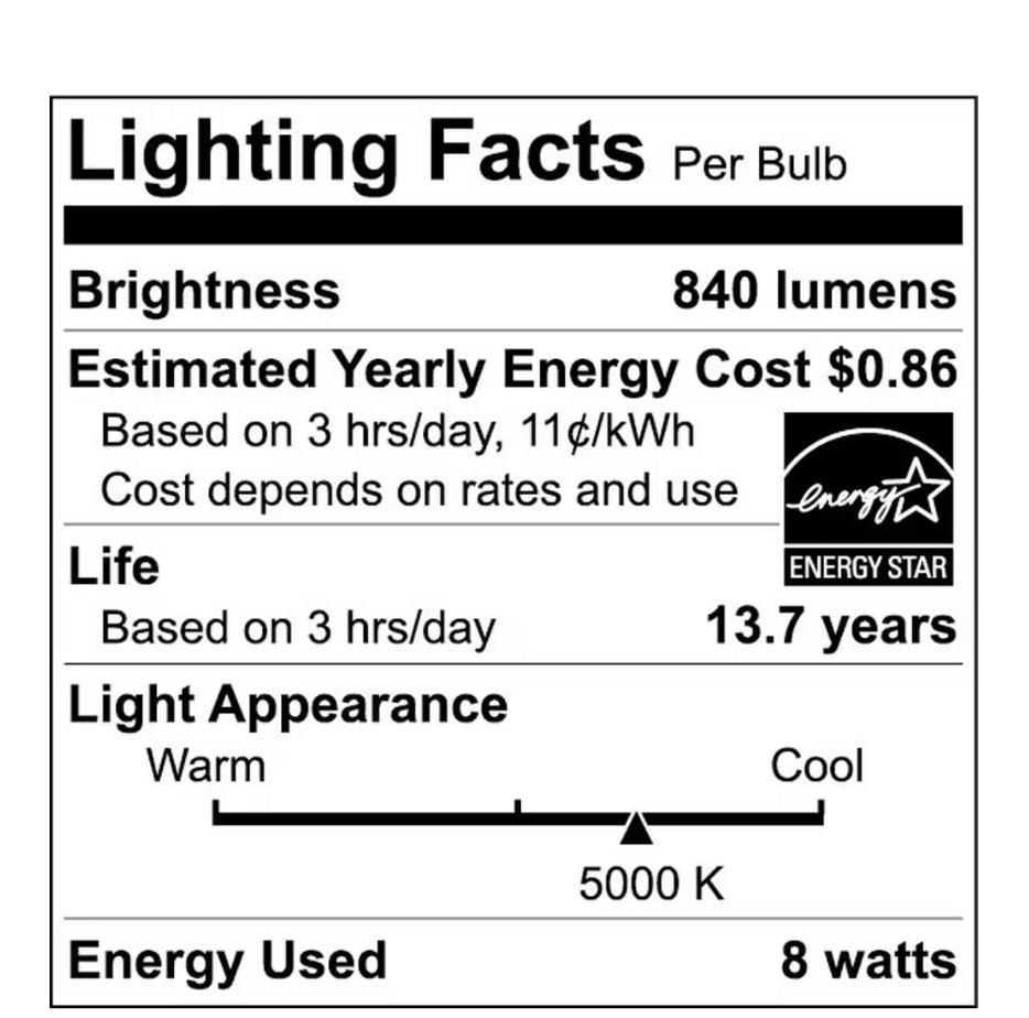 Ecosmart 60-Watt Equivalent A19 Dimmable Energy Star Frosted Filament LED Light Bulb Daylight (4-Pack) Damaged Box