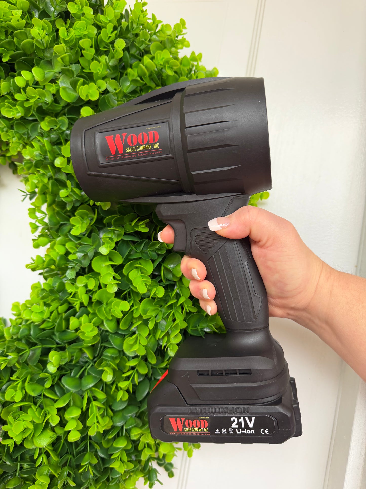 Handheld 21 Volt Rechargeable Blower with Two Batteries 80205